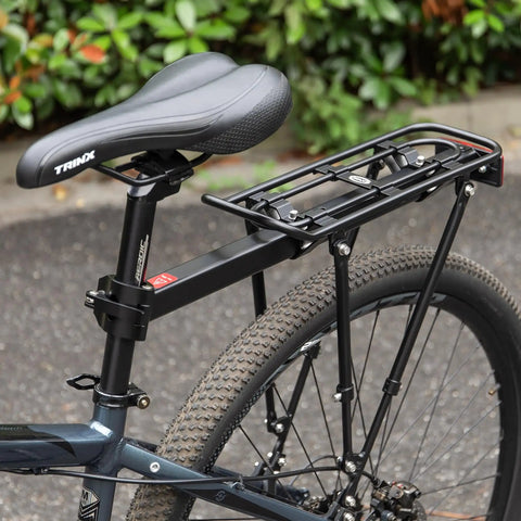 Rear Bike Rack For Touring And Everyday Rides Universal Seat Post Mount Cargo Carrier Pannier Ready Bicycle Luggage Rack