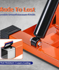 Close-up of Beefy Heavy Duty Hydraulic Dirt Bike Lift Stand With Tool Trays 1000 Lbs Capacity, showing rust-resistant coating.