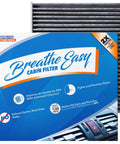 Odor Defense Activated Carbon Cabin Filter For Toyota Lexus Subaru And Select Models Breathe Easy Box and Filter