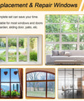 Variety of home and office windows suitable for Ultimate DIY Window Screen Repair Kit 14Pcs Set With Spline Tools and accessories.