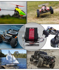 Collage of Two Pack 25Kg Digital RC Servo RDS3225 Waterproof High Torque Full Metal Gear Dual Shaft Servos used in RC vehicles and robotics