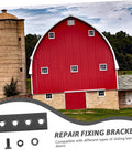 Heavy Duty Sliding Barn Door Hardware Set With Track Connector And Mending Plates In Black Finish Flat Bracket System