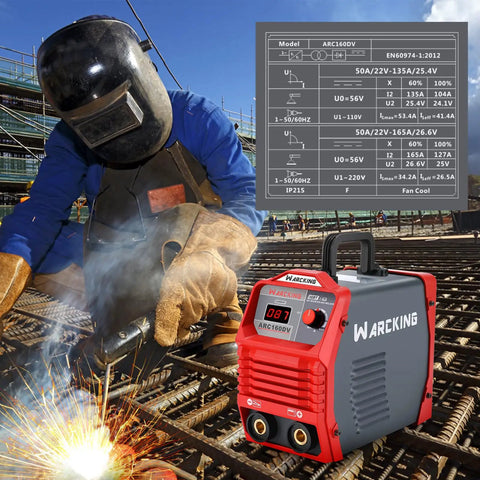 160A Digital Stick Welder Dual Voltage 110 220V IGBT Inverter Arc Welder MMA Mini Portable used in welding project