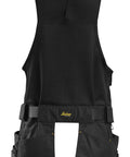 Back view of Allround Work Tool Vest For Men With Tons Of Pockets, Rugged Durable Build, Adjustable Side Fit For Comfort On The Job, Black Utility Vest In XL Size For Real Pro Job Sites.