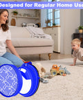 Woman holding HEPA Replacement Filter For DC25 Upright Vacuum Cleaner Washable And Reusable Fits Animal All Floors Models