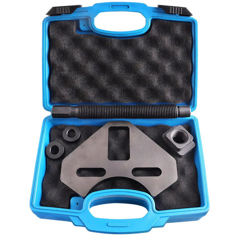 Professional Universal Hub Remover Tool kit with heavy-duty components, designed for tough 5, 6, and 8 lug axle disassembly.