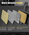 Four Set Universal Disc Brake Pads For MTB And Road Bikes Semi Metallic Low Noise Pads For E Bikes And Everyday Rides Quiet Braking