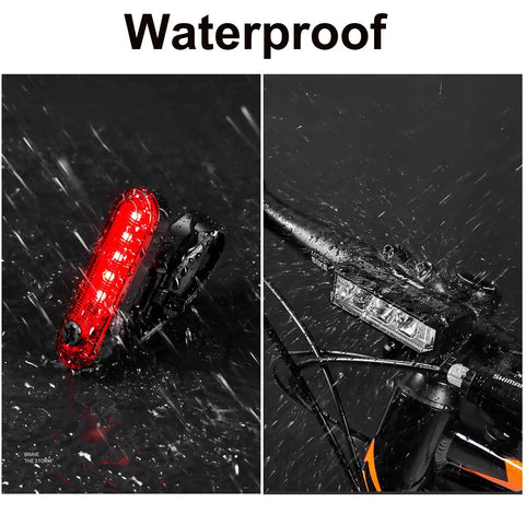 Beast Mode Bright Bike Light Set For Night Riding With USB Rechargeable LED Headlight And Taillight Waterproof MTB Off Road Safety Lighting 5 Modes With High Beam And Low Beam Great For Adults And Kids