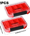 IPX4 Waterproof Small Parts Organizer Case With Removable Dividers Two Boxes Set For Tools And Screwdriver Bits
