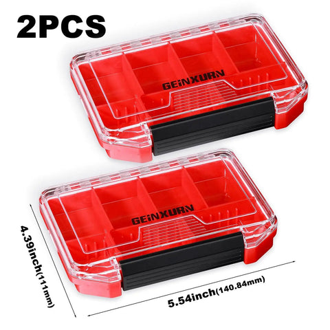 IPX4 Waterproof Small Parts Organizer Case With Removable Dividers Two Boxes Set For Tools And Screwdriver Bits