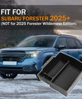 Subaru Forester Center Console Organizer 2025 2026 ABS Armrest Tray Insert for Premium Sport Limited Touring against car background