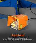 Foot pedal of 24 Inch Industrial Magnetic Pan And Box Heavy Duty Sheet Metal Brake Workhorse with Electro Magnetic Clamping System.