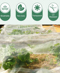 No Frills Pest Barrier Garden Netting For Raised Beds And Greenhouses, Insect Mesh Netting 10 By 50 Feet installed over plants