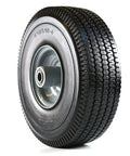 Heavy Duty Solid Rubber Flat Free Tubeless Hand Truck Tire Wheel For Carts And Dollies, A Real Workhorse, 10 X 3.5 Inches