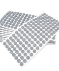 Hassle Free Real Deal Self Adhesive Felt Pads 1280 Pack Grey Round Furniture Glides, 0.47 inch size, smooth chair leg guards.