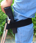 Side view of Knee Saver Kneeler Seat For Gardening And Farm Work With Thick Cushioned Pad Sturdy Galvanized Steel Frame Real Talk