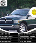 Brake Fluid Reservoir Cap Fits Ram 1500 2500 3500 Jeep Wrangler Grand Cherokee Dodge truck shown with cap inset.