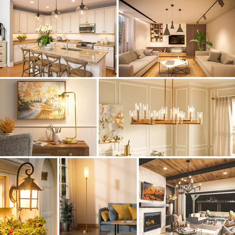 LED Candelabra Bulbs 40W Equivalent Dimmable 2700K Warm White Clear T6 Vintage Filament 4W 400lm E12 Small Bulbs for Chandeliers and Ceiling Fans Tubular T25 Style Cozy Glow That Pairs with Lutron and Other Dimmers 6 Pack