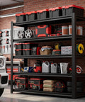 84 Inch Heavy Duty Metal Storage Shelving Unit With 5000 Lb Capacity 5 Tier Adjustable Freestanding Garage Shelves 84H 62W 24D