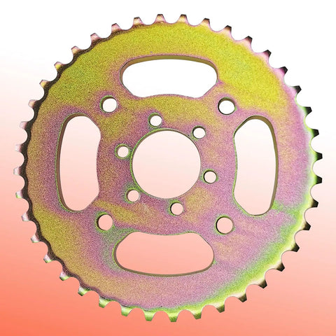 40T High Speed Rear Chain Sprocket with 6 Holes and 37mm Bore for 420 Chain, suitable for minibikes like Coleman CT100U CC100X