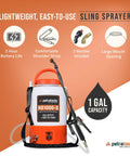 Battery Powered 1 Gallon Sprayer With Rechargeable Battery And Charger No Pumping Heavy Duty Cordless Electric Sprayer for lawn
