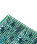 Close-up of a Large Double Sided PCB Board Protoboard 20x30 Cm 3 Pack For DIY Makers Electronics Projects Prototyping And Soldering