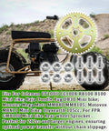 60T 6 Hole Sprocket For 420 Chain Heavy Duty Rear Gear Fits 40 And 41 Chain Sizes For Mini Bikes with mounting screws displayed.