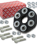Hella Tight Flexible Coupling Kit For Propshaft That Rocks On Your Ride Comes In A Snazzy Pack Of One And Hits The Bullseye At 90 Mm Pitch Circle Diameter, black rubber joint with bolts and washers