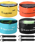 4 Pack Waterproof RV Hose Bag Storage Set With Two Way Zippers And Visible Cover, Easy Access Organizer For Hoses and Cords
