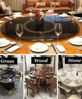 Beefy Heavy Duty Swivel Plate Turntable Base For Glass Granite Or Wooden Tables 360 Degree Rotating Lazy Susan in dining setup