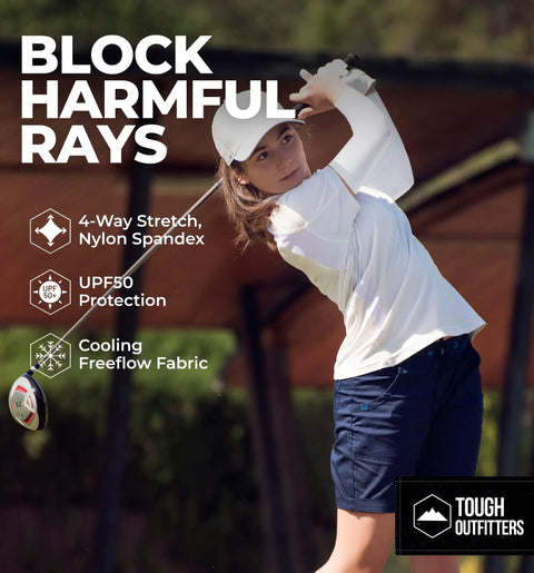 UV Arm Sleeves For Men And Women Stay Cool With Sun Protection Compression Cooling Sleeve For Golf Baseball Running And Outdoor Activities Tattoo Cover Lightweight Freeflow Fabric