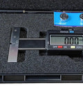 Depth Gauge Vernier Caliper 0-30mm with Pro Grade Display in case, showing digital display and measurement rod