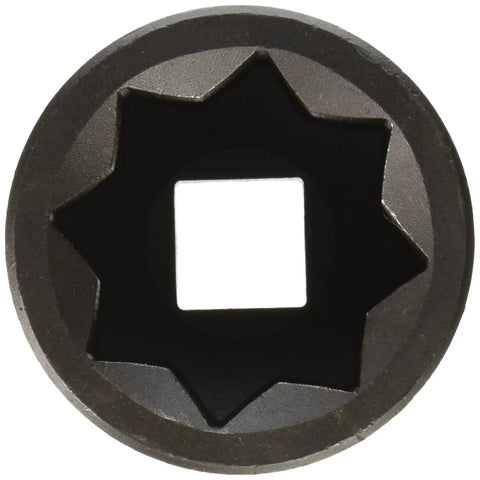1 Inch To 2 Inch Drive 8 Point Double Square Impact Railroad Socket, Heavy Duty Workhorse Build With Black Finish, Top View