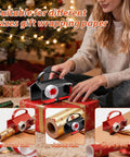 Game Changing Gift Wrap Cutter With Built In Tape Dispenser for different roll sizes, sleek design, perfect for holiday gifting.