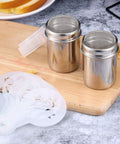 Latte Art Stencil Set With 72 Pieces In 36 Patterns Plus 2 Latte Art Pens And 2 Dusting Cans Coffee Cake Cookie Decorating Kit Mesh Powder Shakers.