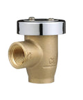 Lead Free Brass Anti Siphon Vacuum Breaker Backflow Preventer With Female NPT Inlet And Outlet Silicone Disc Seat Chrome Hood