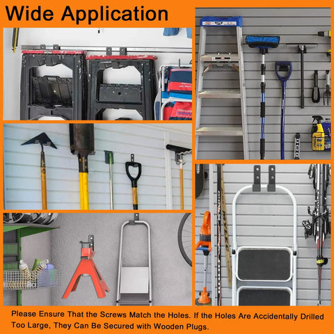 Jack stand wall mount organizer with heavy-duty garage hooks for 2–6 ton stands, 4-pack