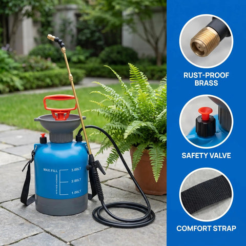 Long Reach Telescopic Wand Waterer For Hard To Reach Hanging Baskets And Wall Planters With A 33.4 Inch Brass Wand 360.