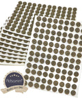 Heavy Duty Self Adhesive Felt Pads For Furniture And Chairs Brown Round Stick On Floor Protectors Silent Glide Scratch Resistant, 10 mm diameter, pack of 1080.