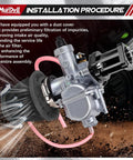 26mm VM22 Carburetor Kit For 212cc Clone Engines Like GX160 GX200 Coleman Ct200u Bt200x KT196 Mini Bike Go Kart 6.5HP Black