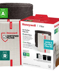 R HEPA Filter Replacement Kit For Air Purifiers With A Pre Filter Roll and Cutting Template packaging image
