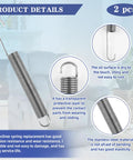 Legit Comfort 2 Pack 7 Inch Recliner Springs Replacement For Couches And Recliners With Rock Solid Support And Silent Glide Mechanism Upgrade For Everyday Chill, featuring heavy steel coils and protective layer.