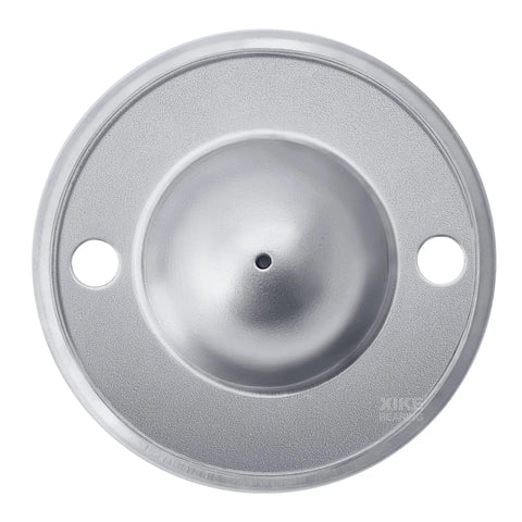 Top view of a Five Eighth Inch 360 Roller Ball Transfer Bearing Carbon Steel Pack Of Four Built Tough For Smooth Rotation.