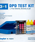 Zero Hassle Three In One Dpd Water Test Kit For Pools And Spas With Handheld Comparator For Quick Free Chlorine Ph And Bromine Checks Compact Case