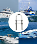 Beefy Heavy Duty Stainless U Bolts For Marine And Industrial Use, Yacht Hardware With 8 10 12 Size Options For Rope, Mounting, Thru Hull Fittings, And Machinery Fastening on boats