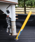 Gooseneck Hitch Alignment Helper with Bright Yellow Rubberized Ball Thirty Inch Long Three Quarter Inch Wide Designed For Trucks Trailers Campers RVs Farm Equipment Towing Utility Automotive Use Makes Aligning And Hooking Up Quick And Hassle Free.