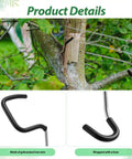 50 Pcs Fruit Tree Limb Spreaders 7 Inch Branch Puller Kit With Hose Protection installed on a tree in a garden setting