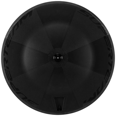 Ultra Light Full Carbon Disc Wheel 700C Tubeless Road Wheel For Rim Brakes top view, sleek carbon fiber finish