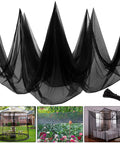 39 By 10 Foot Mosquito Netting For Garden And Patio, Bird And Bug Guard, breathable polyester plant covers with setup straps.