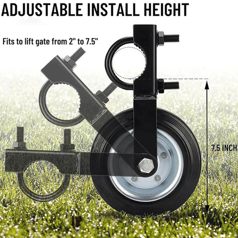 Heavy Duty Anti Sag Swinging Gate Roller Wheel Featuring Adjustable U Bolt Mount For Barn And Driveway Gates with adjustable height
